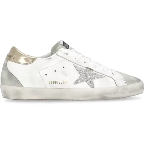 Leather Sneakers with Suede Accents , female, Sizes: 7 UK, 4 UK - Golden Goose - Modalova