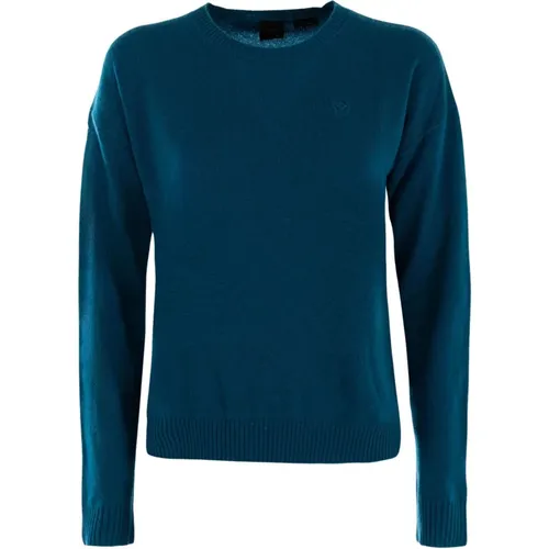 Kaschmir Damen Pullover Blau Outlet , Damen, Größe: M - pinko - Modalova