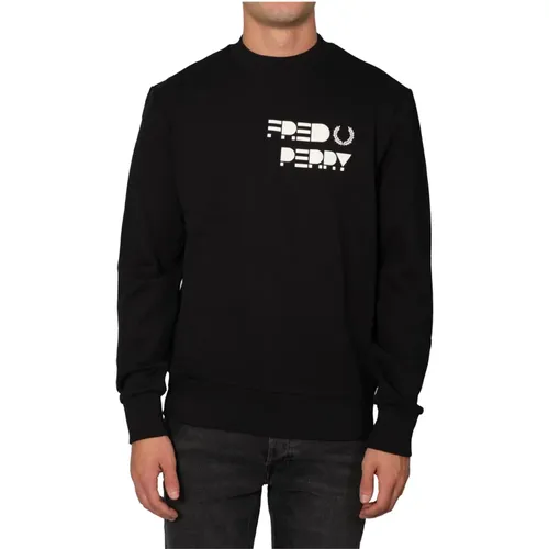 Men`s Sweatshirt with Freddy Perry Logo , male, Sizes: S - Fred Perry - Modalova