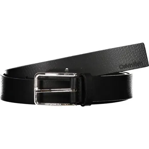 Elegant Leather Belt with Metal Buckle , male, Sizes: 90 CM - Calvin Klein - Modalova