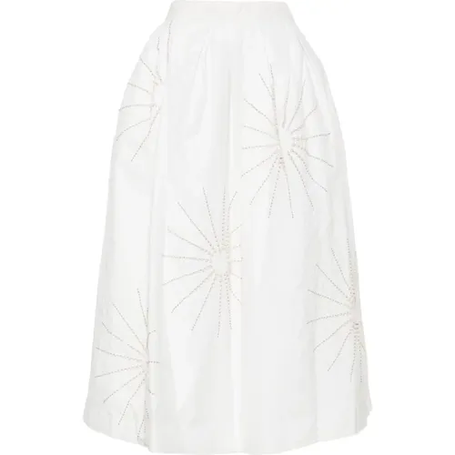 Sunray Beaded Embroidered Skirt , female, Sizes: S - Dries Van Noten - Modalova