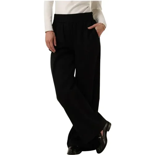 Schwarze Stilvolle Hosen für Frauen , Damen, Größe: M - Modström - Modalova