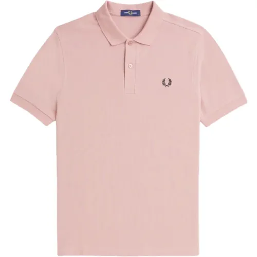 Slim Fit Plain Polo Dusty Rose , Herren, Größe: L - Fred Perry - Modalova