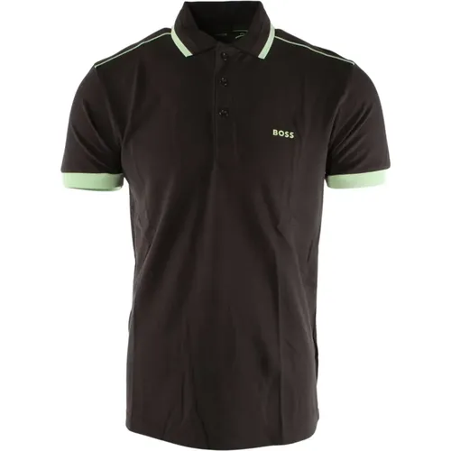 Klassisches Graues Baumwollpolo , Herren, Größe: XL - Hugo Boss - Modalova