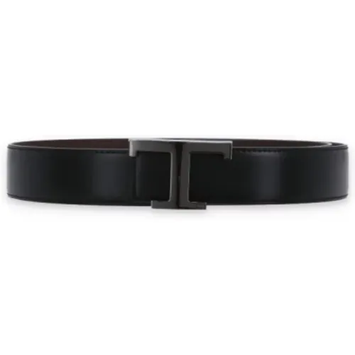 Leather Reversible Belt for Men , male, Sizes: 100 CM - TOD'S - Modalova