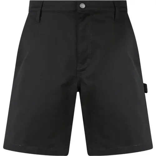 Schwarze Bermuda-Shorts aus Baumwolle für Herren - Moschino - Modalova