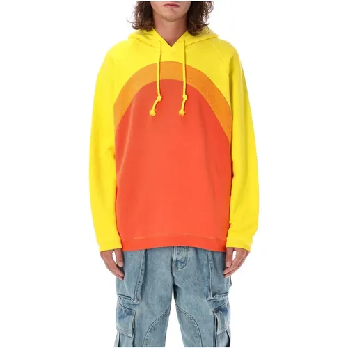 Rainbow Hoodie, Men`s Knitwear Aw23 , male, Sizes: XL, L - ERL - Modalova