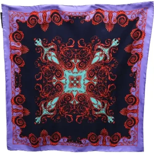 Multicolored silk scarf , unisex, Sizes: ONE SIZE - Versace - Modalova