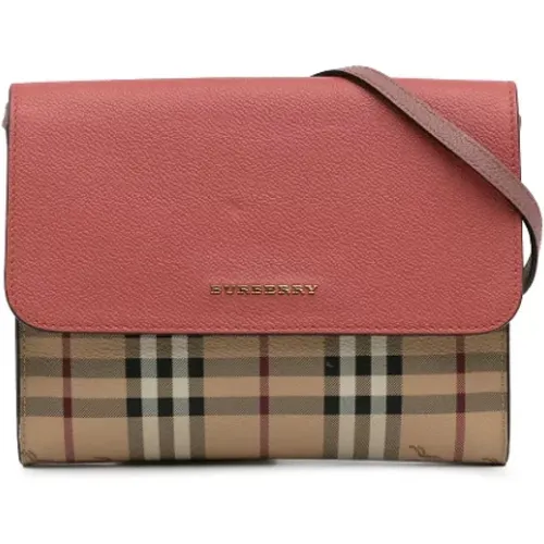 Pre-owned Fabric crossbody-bags , female, Sizes: ONE SIZE - Burberry Vintage - Modalova