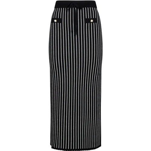 Jacquard Pinstripe Skirt , female, Sizes: M - Alessandra Rich - Modalova