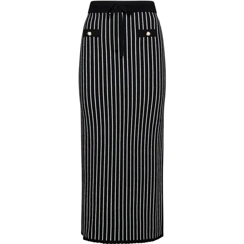 Jacquard Pinstripe Skirt , female, Sizes: XS - Alessandra Rich - Modalova