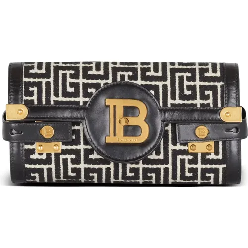 Monogram Jacquard Buzz Pouch - Balmain - Modalova