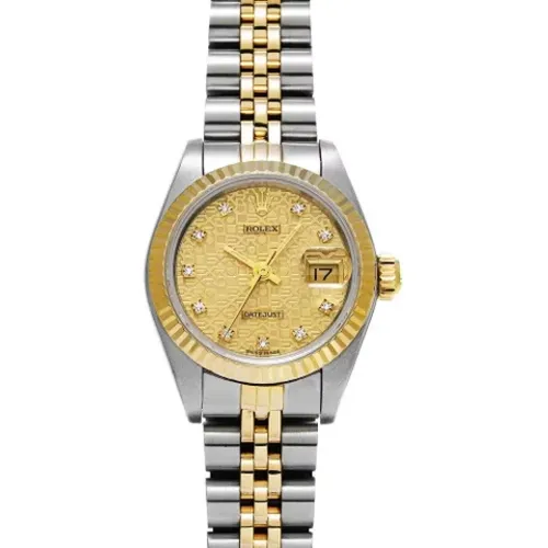 Pre-owned Gold watches , female, Sizes: ONE SIZE - Rolex Vintage - Modalova