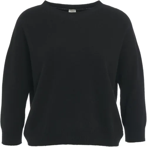 Schwarzer Cashmere Pullover Aw24 , Damen, Größe: M - MVM - Modalova