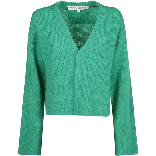 Stilvolle V-Ausschnitt Cardigan Pullover - JW Anderson - Modalova