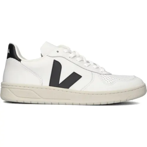 Weiße V-10 Herren Sneakers , Herren, Größe: 43 EU - Veja - Modalova