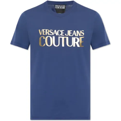 Logo T-shirt , Herren, Größe: L - Versace Jeans Couture - Modalova