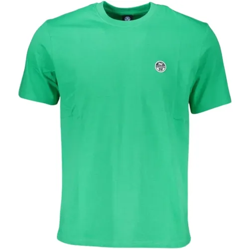 Kurzarm Logo T-Shirt , Herren, Größe: L - North Sails - Modalova