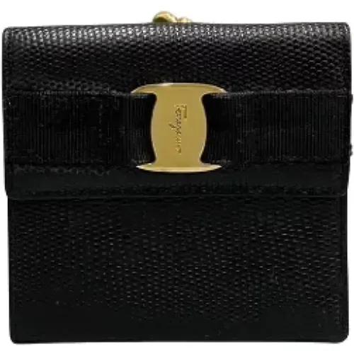 Pre-owned Leather wallets , female, Sizes: ONE SIZE - Salvatore Ferragamo Pre-owned - Modalova