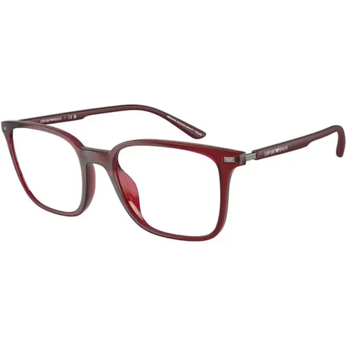 Rote Rahmenbrille Emporio Armani - Emporio Armani - Modalova