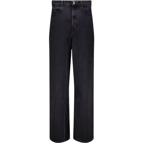Low Crotch Wide Jeans In Denim , male, Sizes: W30, W32 - Givenchy - Modalova