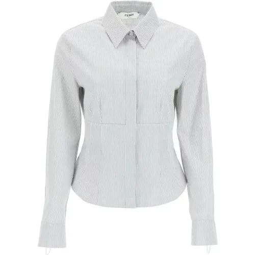 Stylish Women`s Cotton Shirt , female, Sizes: S, XS - Fendi - Modalova