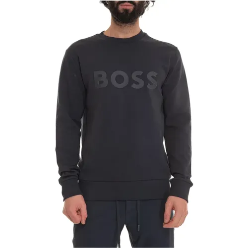 Salbo Crewneck sweatshirt , male, Sizes: L, XL, M, S, 2XL - Boss - Modalova