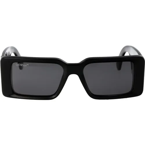 Stylish Milano Sunglasses for Summer , unisex, Sizes: 54 MM - Off White - Modalova