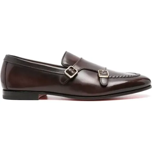 Flat shoes , male, Sizes: 8 1/2 UK - Santoni - Modalova