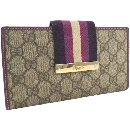 Pre-owned Canvas wallets , female, Sizes: ONE SIZE - Gucci Vintage - Modalova