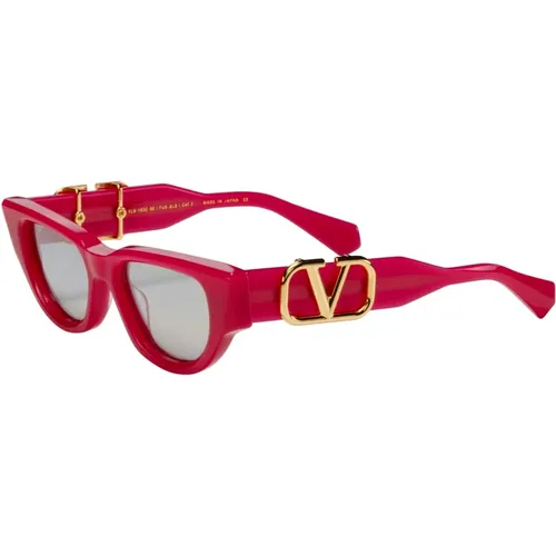 Limited Edition V-Due Sunglasses , female, Sizes: 50 MM - Valentino - Modalova
