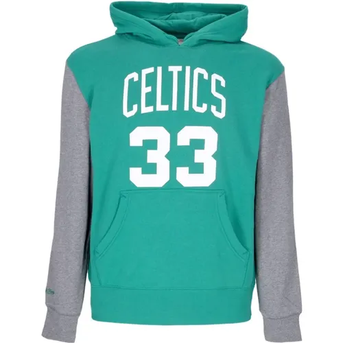 Larry Bird NBA Mode Hoodie , Herren, Größe: XL - Mitchell & Ness - Modalova