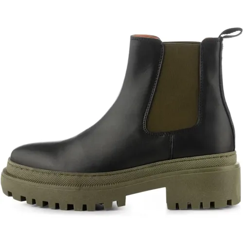 Chunky Chelsea Leather Boot - /Khaki , female, Sizes: 5 UK, 3 UK, 7 UK - Shoe the Bear - Modalova