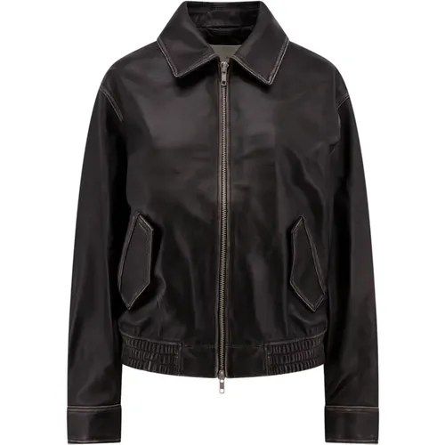 Leather Jackets , Damen, Größe: M - Dunst - Modalova