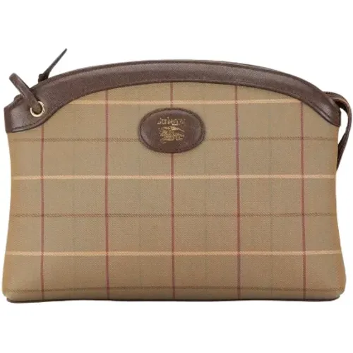 Pre-owned Canvas clutches , female, Sizes: ONE SIZE - Burberry Vintage - Modalova