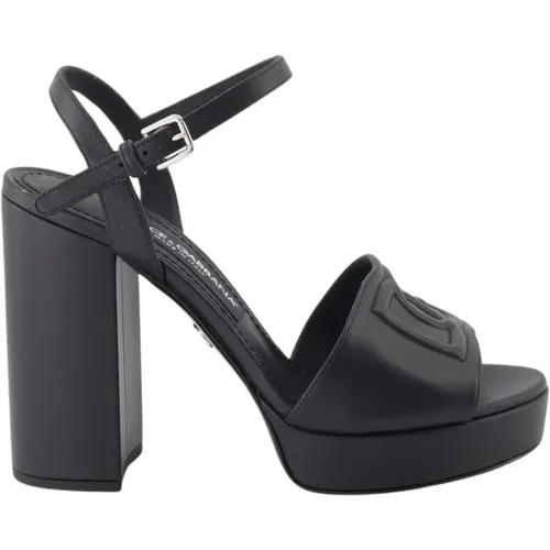 Platform Sandals with Adjustable Ankle Strap , female, Sizes: 3 1/2 UK, 7 UK, 4 UK, 2 1/2 UK, 8 UK - Dolce & Gabbana - Modalova