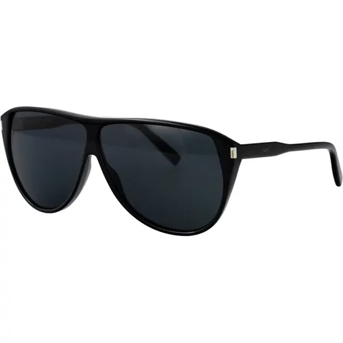 Stylish Gaspar Sunglasses for Sunny Days , male, Sizes: 65 MM - Saint Laurent - Modalova