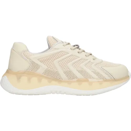 Damen Hellbeige Mesh Low-Top Sneakers ES8 Er00112713 , Damen, Größe: 39 EU - Estro - Modalova