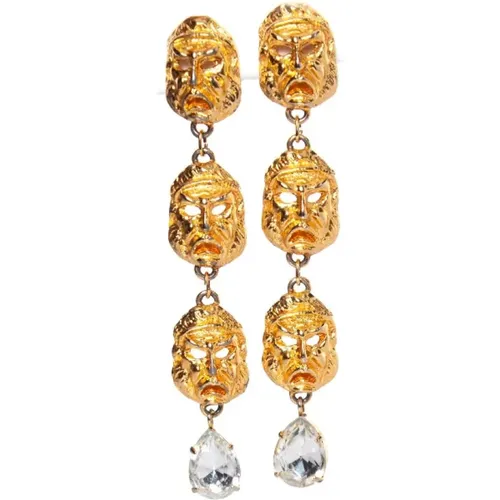 Pre-owned Metal earrings , female, Sizes: ONE SIZE - Versace Pre-owned - Modalova