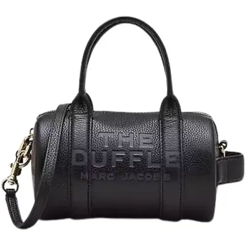 Schwarze Leder Mini Duffle Tasche - Marc Jacobs - Modalova