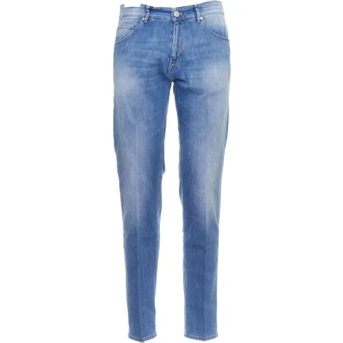 Men's Clothing Jeans Azure Denim Ss24 , male, Sizes: W36, W33, W32, W35, W34, W38 - PT Torino - Modalova