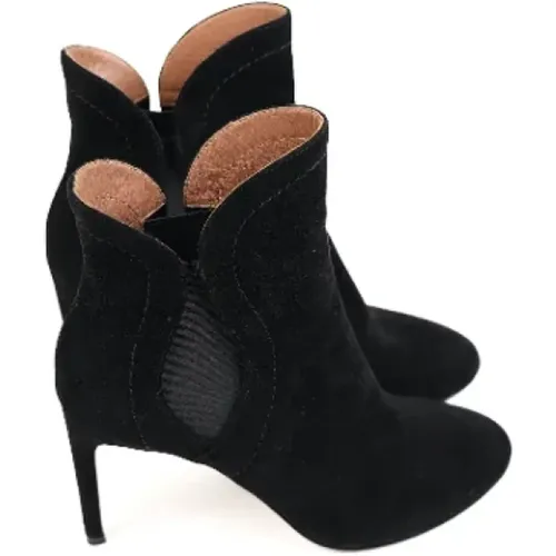 Pre-owned Leather boots , female, Sizes: 4 1/2 UK - Alaïa Pre-owned - Modalova