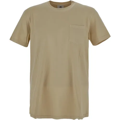 Baumwoll-T-Shirt im PT-Stil , Herren, Größe: S - PT Torino - Modalova