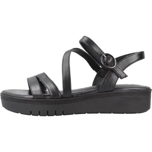 Flache Sandalen für Frauen , Damen, Größe: 38 EU - tamaris - Modalova