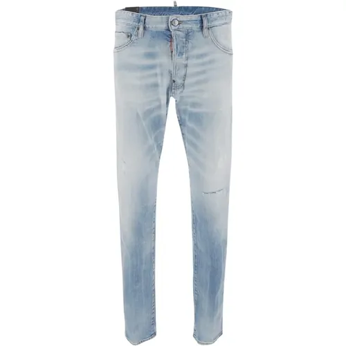 Stylische Slim-Fit Jeans - Upgrade für deine Sammlung , Herren, Größe: 2XL - Dsquared2 - Modalova