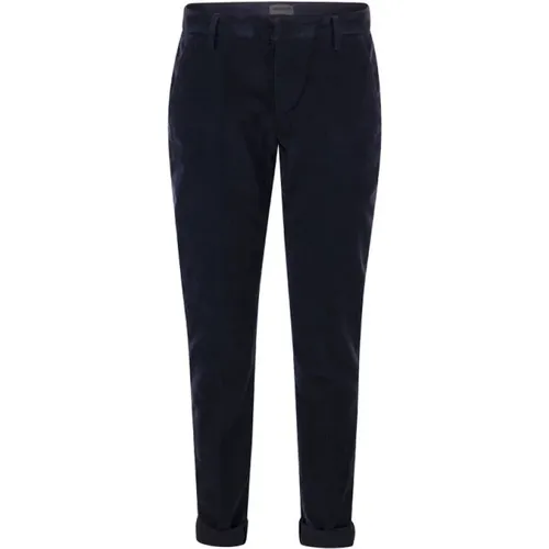 Gaubert - Slim milleraies trousers , male, Sizes: W36, W30, W32, W31, W33, W34 - Dondup - Modalova