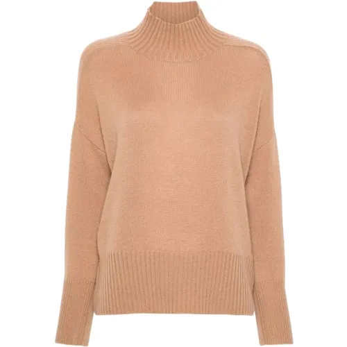 Mockneck Sweater 5GG Flat Knit , female, Sizes: XS, M, S - allude - Modalova