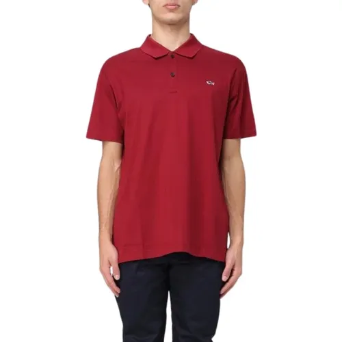 PaulShark T-shirts and Polos Bordeaux , male, Sizes: L - PAUL & SHARK - Modalova