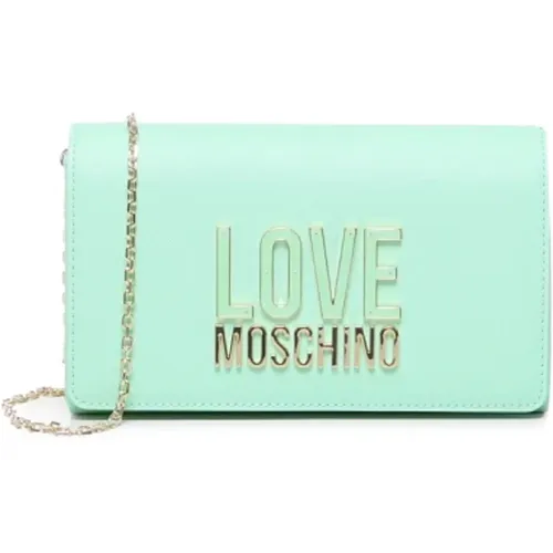 Mint Handbag with Magnet Closure , female, Sizes: ONE SIZE - Love Moschino - Modalova