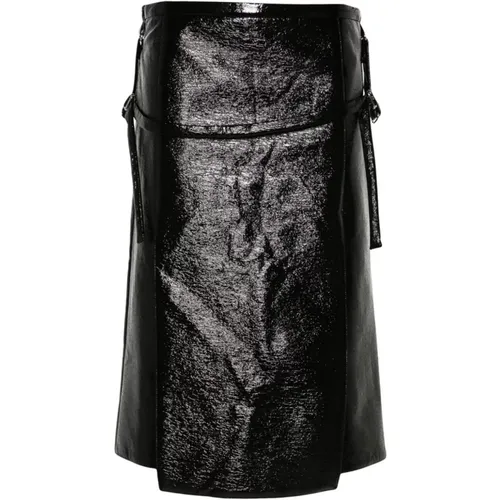 Schwarze Röcke , Damen, Größe: S - Courrèges - Modalova